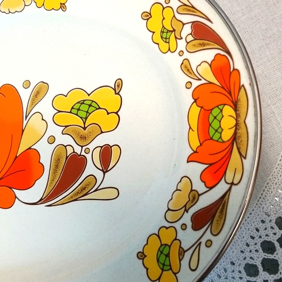 Sanko"country flowers oval platter - Picture 6 of 8